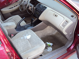 2001 HONDA ACCORD 4 DOOR SEDAN 2.3L AT COLOR BURGUNDY STK A12010