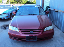 2001 HONDA ACCORD 4 DOOR SEDAN 2.3L AT COLOR BURGUNDY STK A12010