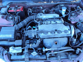 1994 HONDA CIVIC EX MODEL 2 DOOR COUPE 1.6L VTEC AT FWD COLOR MAROON STK A12012