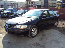 2002 HONDA ACCORD 4 DOOR SEDAN EX MODEL 2.3L ULEV VTEC AT FWD COLOR BLACK STK A12028
