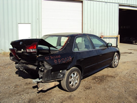 2002 HONDA ACCORD 4 DOOR SEDAN EX MODEL 2.3L ULEV VTEC AT FWD COLOR BLACK STK A12028