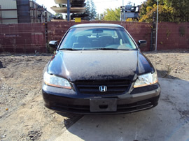 2002 HONDA ACCORD 4 DOOR SEDAN EX MODEL 2.3L ULEV VTEC AT FWD COLOR BLACK STK A12028