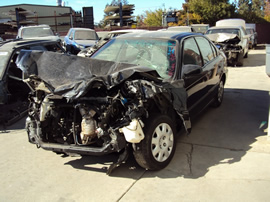 1999 HONDA CIVIC 4 DOOR SEDAN LX MODEL 1.6L AT FWD COLOR BLACK STK A12029