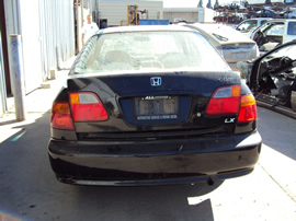 1999 HONDA CIVIC 4 DOOR SEDAN LX MODEL 1.6L AT FWD COLOR BLACK STK A12029