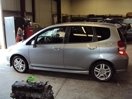 2007 HONDA FIT SPORT MODEL 4 DOOR HATCH BACK 1.5L MT FWD COLOR SILVER STK A12031