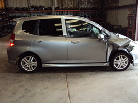 2007 HONDA FIT SPORT MODEL 4 DOOR HATCH BACK 1.5L MT FWD COLOR SILVER STK A12031