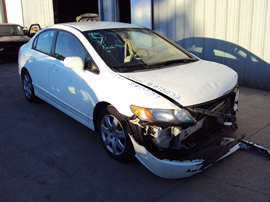 2006 HONDA CIVIC 4 DOOR SEDAN 1.8L AT COLOR WHITE STK A13037