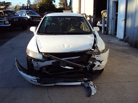 2006 HONDA CIVIC 4 DOOR SEDAN 1.8L AT COLOR WHITE STK A13037