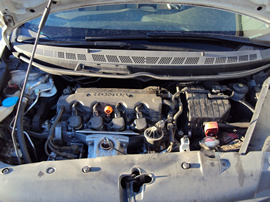 2006 HONDA CIVIC 4 DOOR SEDAN 1.8L AT COLOR WHITE STK A13037