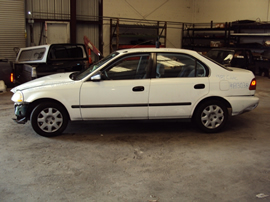 1998 HONDA CIVIC LX MODEL 4 DOOR SEDAN 1.6L SOHC AT FWD COLOR WHITE STK A13038