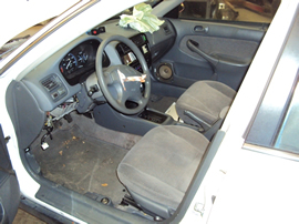 1998 HONDA CIVIC LX MODEL 4 DOOR SEDAN 1.6L SOHC AT FWD COLOR WHITE STK A13038