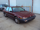 1988 HONDA ACCORD DX MODEL 4 DOOR SEDAN 2.0L AT FWD COLOR MAROON STK A13043