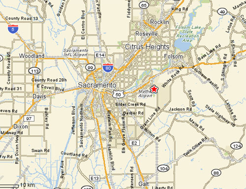 Freeway Map to Saturn and Mitsubishi Used Auto Parts